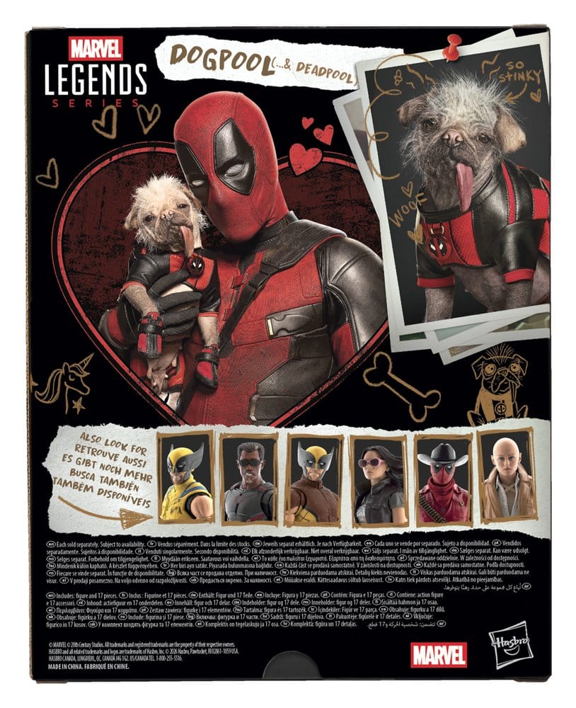 Deadpool & Wolverine Marvel Legends Actiefiguur Dogpool & Deadpool 15 cm