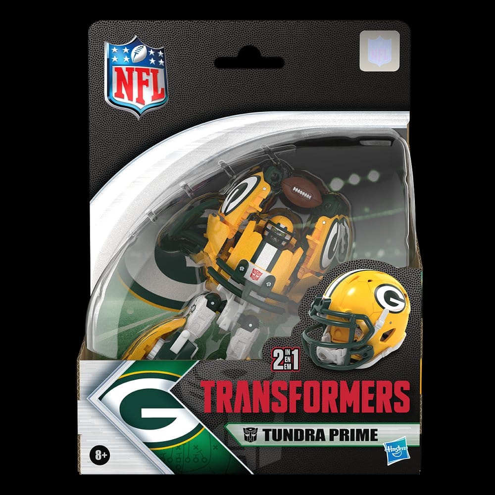 Transformers x NFL-actiefiguur Green Bay Packers: Tundra Prime 14 cm