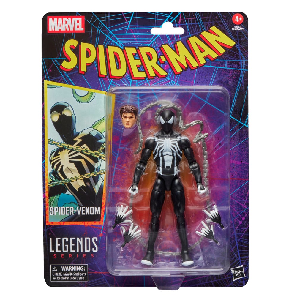 Spider-Man Marvel Legends Retro-actiefiguur Spider-Venom 15 cm