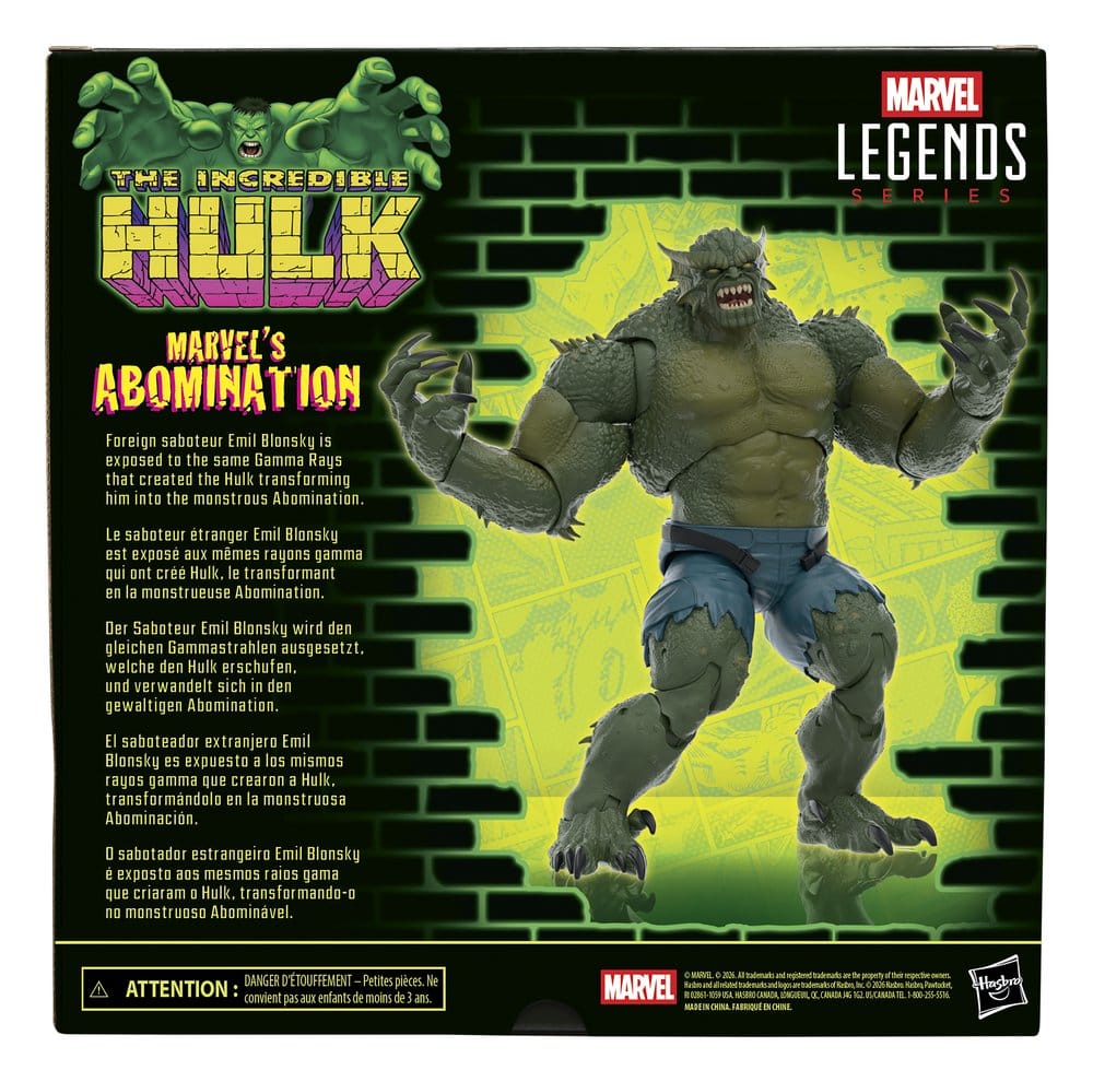 The Incredible Hulk Marvel Legends Actiefiguur Marvel's Abomination 15 cm