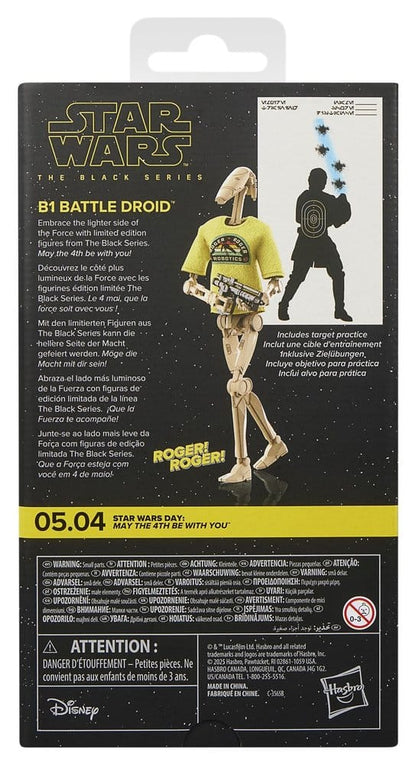 Star Wars Black Series-actiefiguur B1 Battle Droid May the 4th Be With You 15 cm