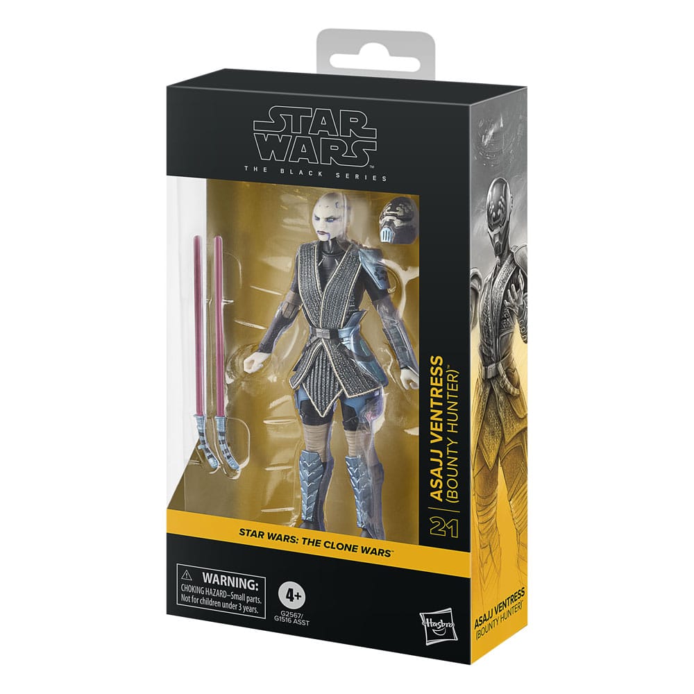 Star Wars: The Clone Wars Black Series actiefiguur Asajj Ventress (Bounty Hunter) 15 cm