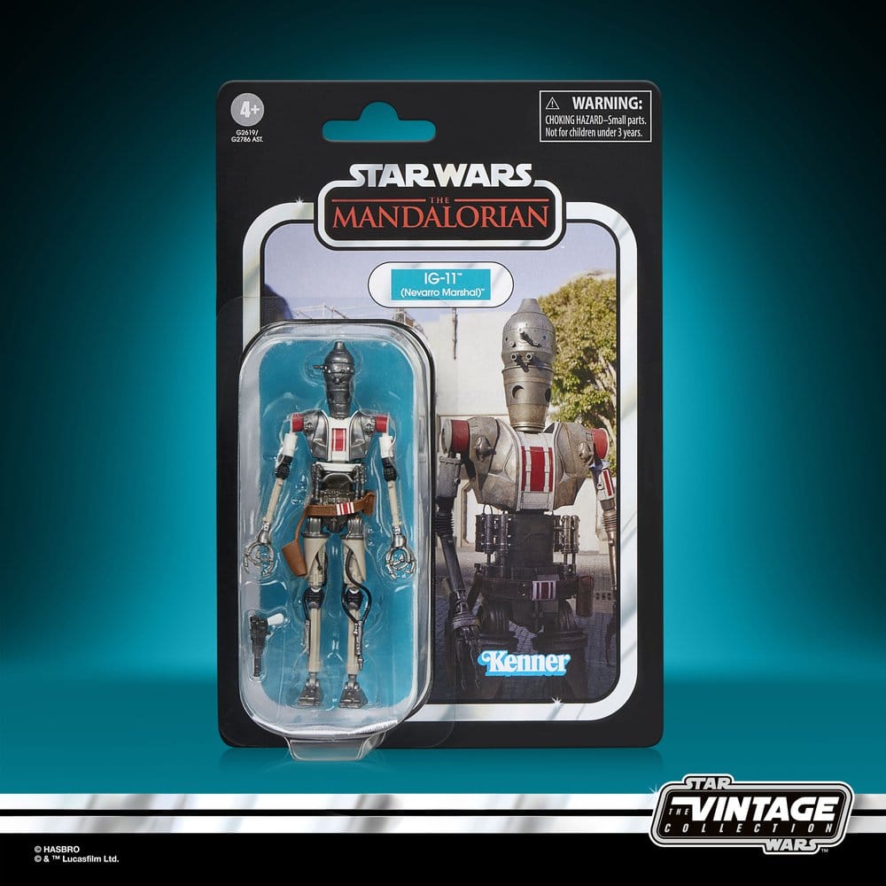 Star Wars: The Mandalorian Vintage Collection actiefiguur IG-11 (Nevarro Marshal) 10 cm