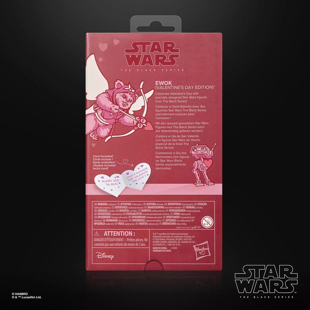 Star Wars Black Series-actiefiguur Ewok (Valentijnsdageditie) 15 cm