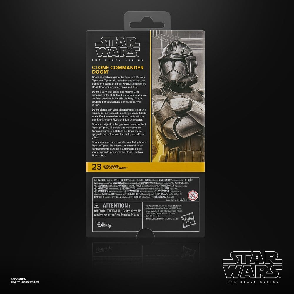Star Wars: The Clone Wars Black Series actiefiguur Clone Commander Doom 15 cm