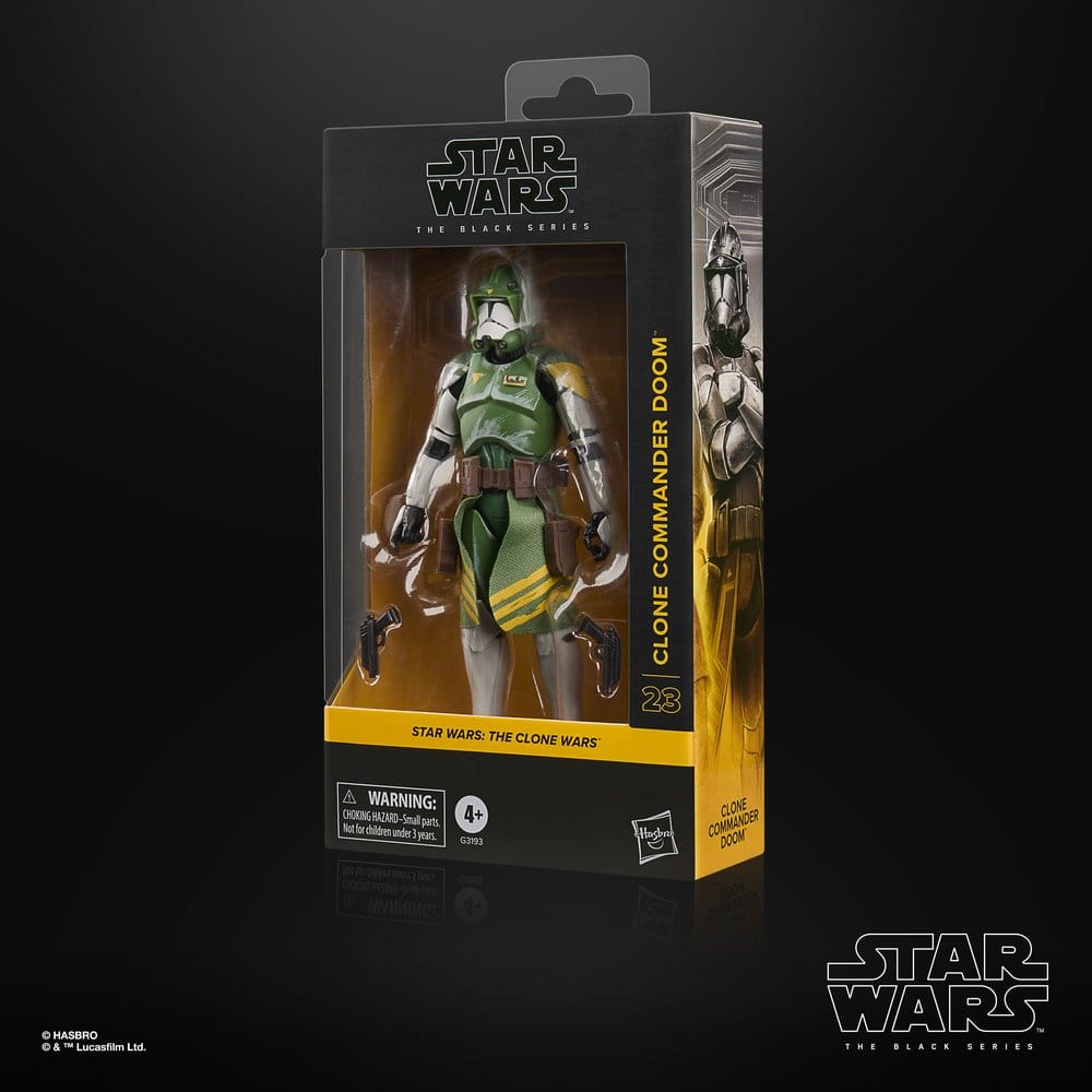 Star Wars: The Clone Wars Black Series actiefiguur Clone Commander Doom 15 cm
