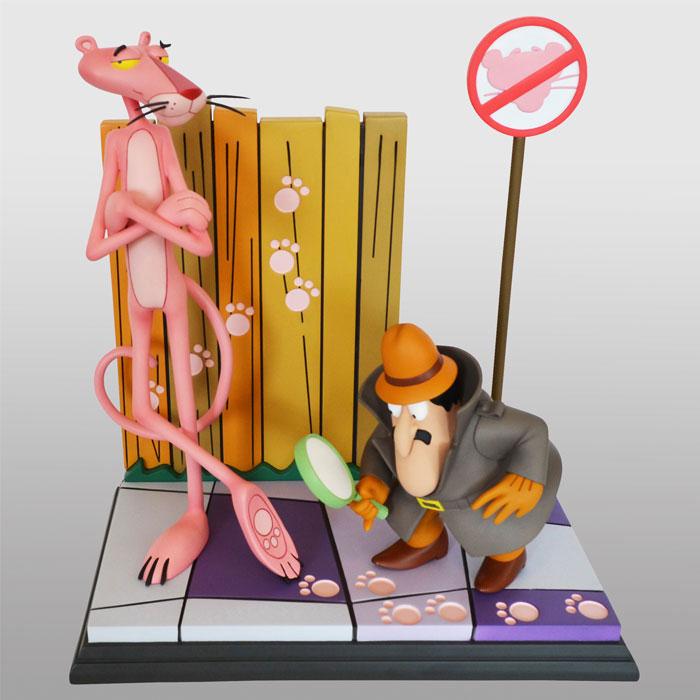 Het Pink Panther Beeld Pink Panther & De Inspecteur 41 cm