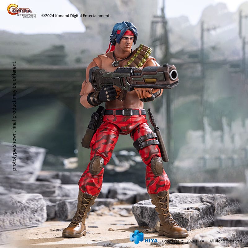 Contra: Operatie Galuga Exquisite Basic Action Figuur Lance Bean 16 cm