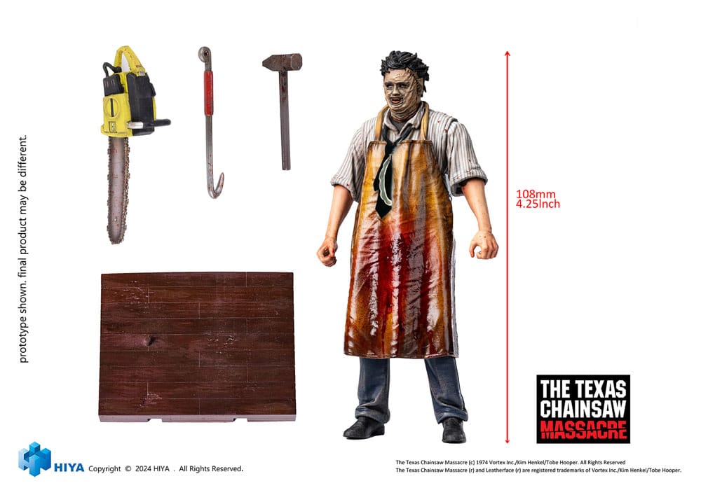 Texas Chainsaw Massacre (1974) Exquise Mini Action Figuur 1/18 Killing masker 11 cm