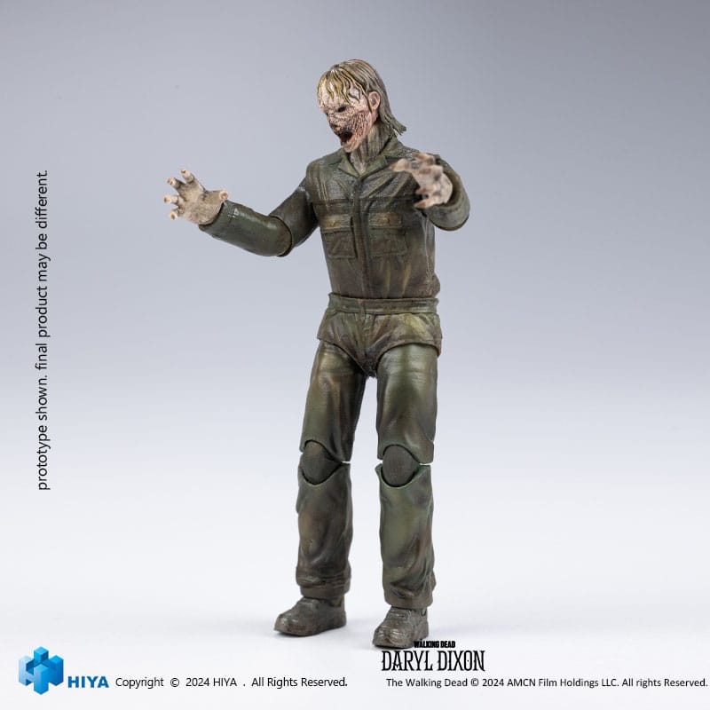 The Walking Dead Exquise Mini Action Figuur 1/18 Daryl Dixon Dark Eyes Walker 11 cm