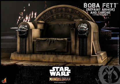 Star Wars: The Mandaloriaanse actie Figuur 1/6 Boba Fett Repaint Armor and Throne Special Edition 30 CM