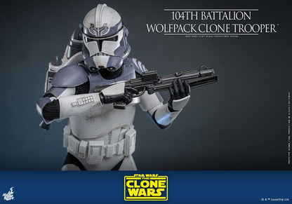 Star Wars The Clone Wars Actiefiguur 1/6 104e Bataljon Wolfpack Clone Trooper 30 cm