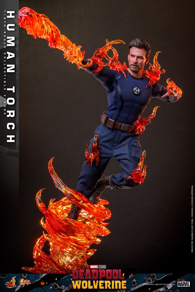 Deadpool & Wolverine Movie Masterpiece Actiefiguur 1/6 Human Torch 31 cm
