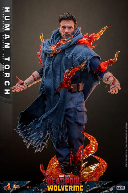 Deadpool & Wolverine Movie Masterpiece Actiefiguur 1/6 Human Torch 31 cm