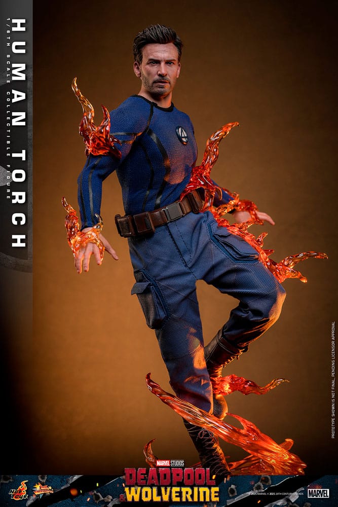 Deadpool & Wolverine Movie Masterpiece Actiefiguur 1/6 Human Torch 31 cm