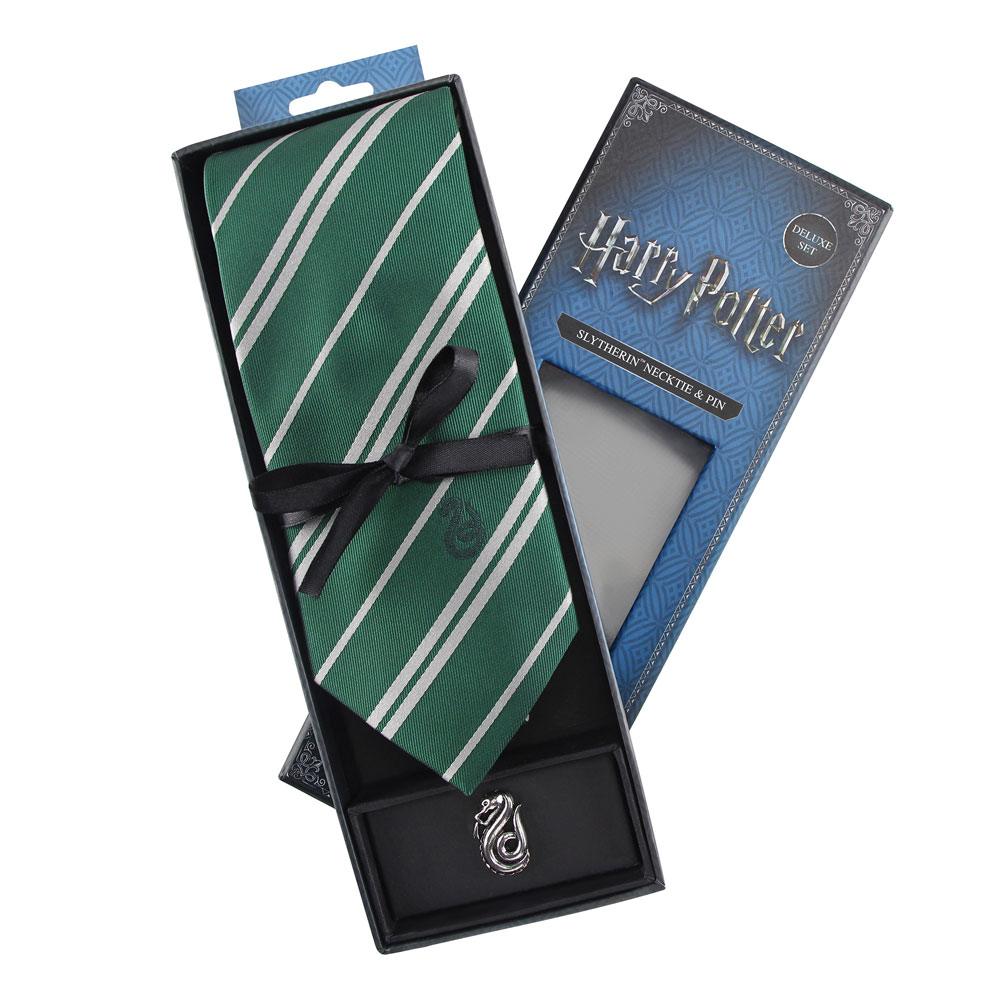 Harry Potter Tie & Metal Pin Deluxe Box Zwadderich