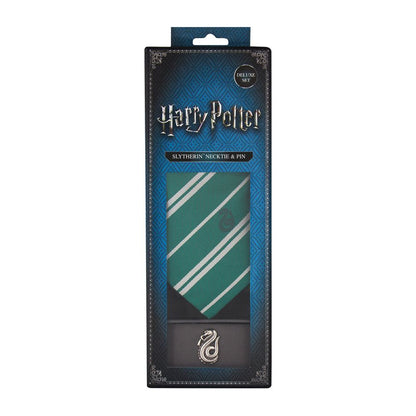 Harry Potter Tie & Metal Pin Deluxe Box Zwadderich