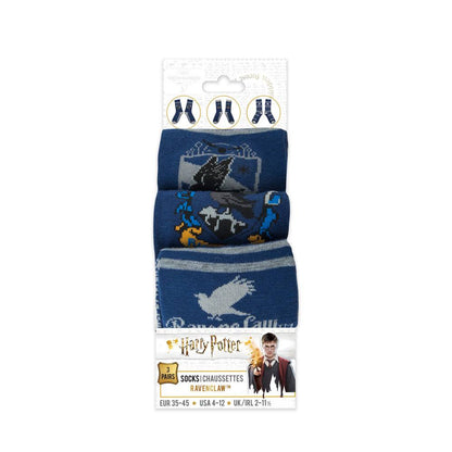 Harry Potter Socks 3-Pack Ravenklauw