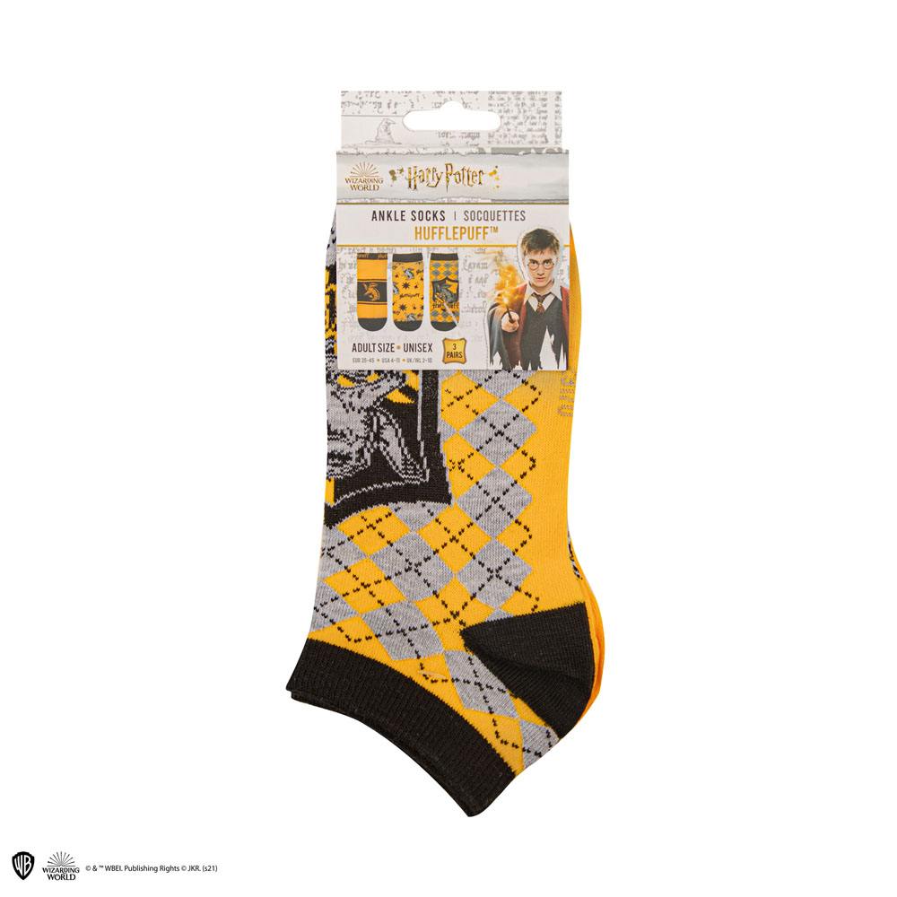 Harry Potter enkelsokken 3-pack Hufflepuff