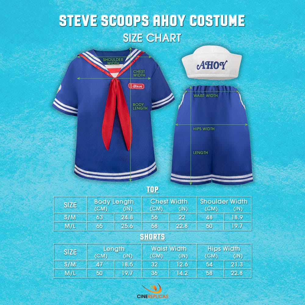 Stranger Things: Scoops Ahoy Steve kostuum