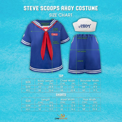 Stranger Things: Scoops Ahoy Steve kostuum