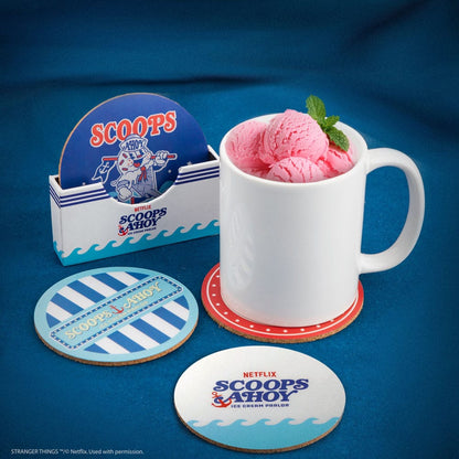Stranger Things Scoops Ahoy onderzetter 4-pack