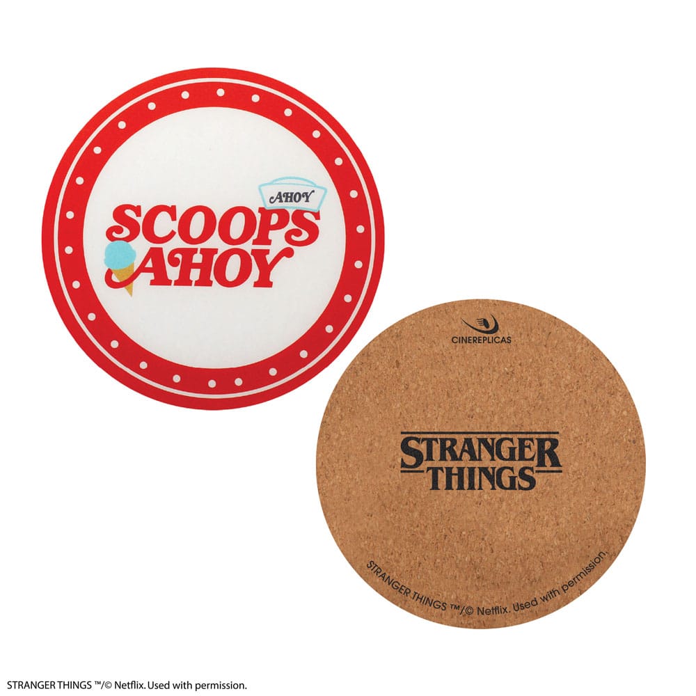 Stranger Things Scoops Ahoy onderzetter 4-pack