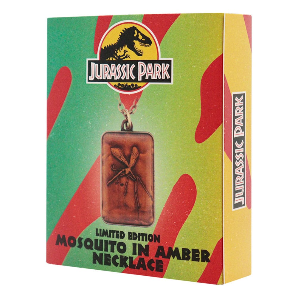 Jurassic Park Replika ketting met Amber Pendant Limited Edtiton