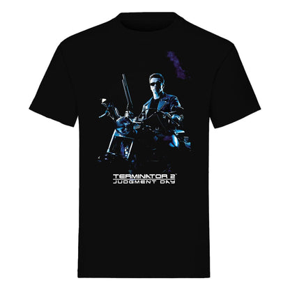 Het Terminator T-shirt Bike Pose Zwart