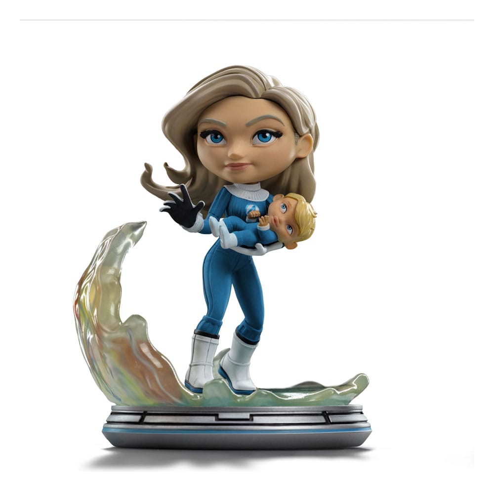 Fantastic Four Mini Co. PVC-figuur Invisible Woman en Franklin 15 cm