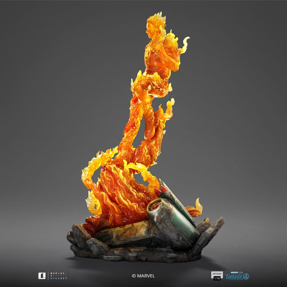Fantastisch Vier Kunst Schaalbeeld 1/10 Menselijke Fakkel 30 cm