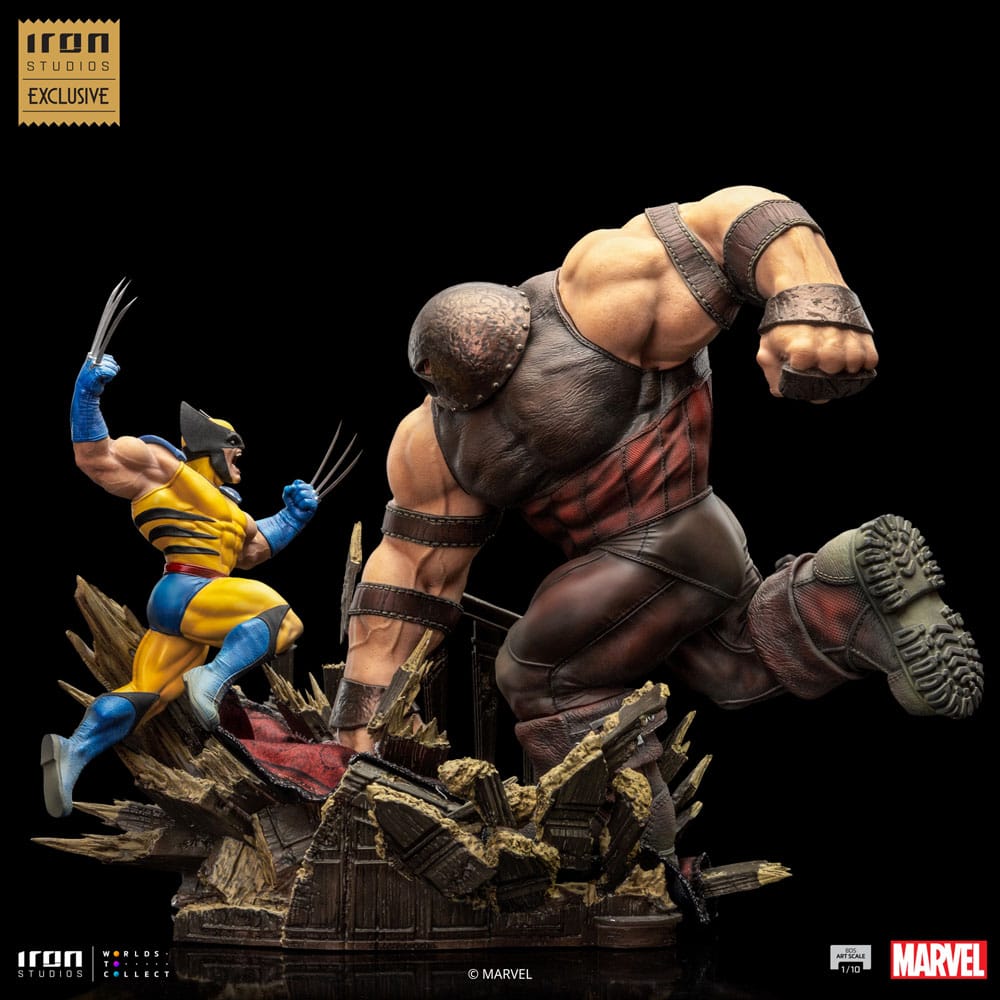 Marvel BDS Kunst Schaalbeeld 1/10 Wolverine vs Juggernaut heo EU Exclusief 30 cm