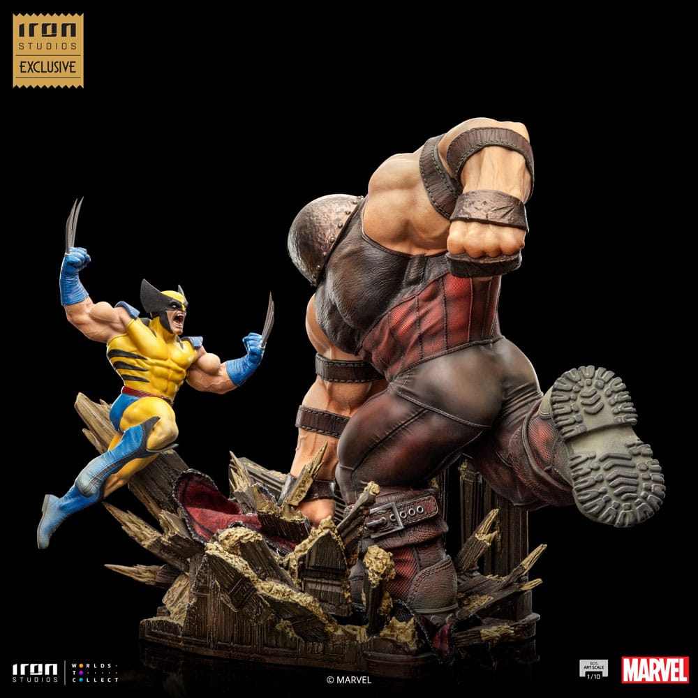Marvel BDS Kunst Schaalbeeld 1/10 Wolverine vs Juggernaut heo EU Exclusief 30 cm