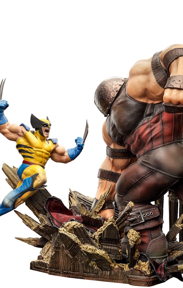 Marvel BDS Kunst Schaalbeeld 1/10 Wolverine vs Juggernaut heo EU Exclusief 30 cm