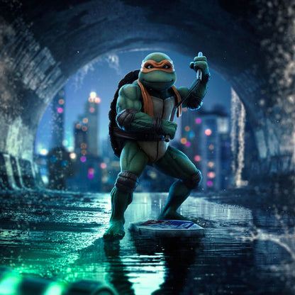 Teenage Mutant Ninja Turtles Kunst Schaalbeeld 1/10 Michelangelo 19 cm