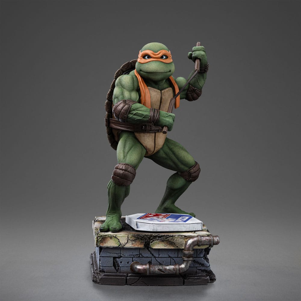 Teenage Mutant Ninja Turtles Kunst Schaalbeeld 1/10 Michelangelo 19 cm