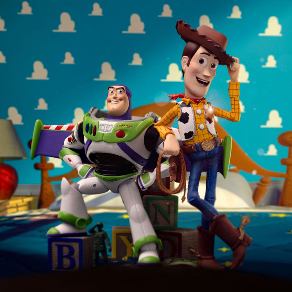 Toy Story Deluxe kunstschaalstandbeeld 1/10 Buzz & Woody 38 cm