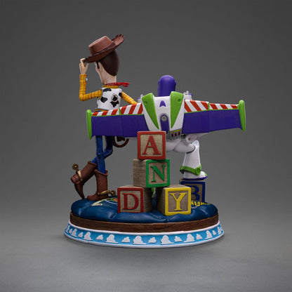 Toy Story Deluxe kunstschaalstandbeeld 1/10 Buzz & Woody 38 cm