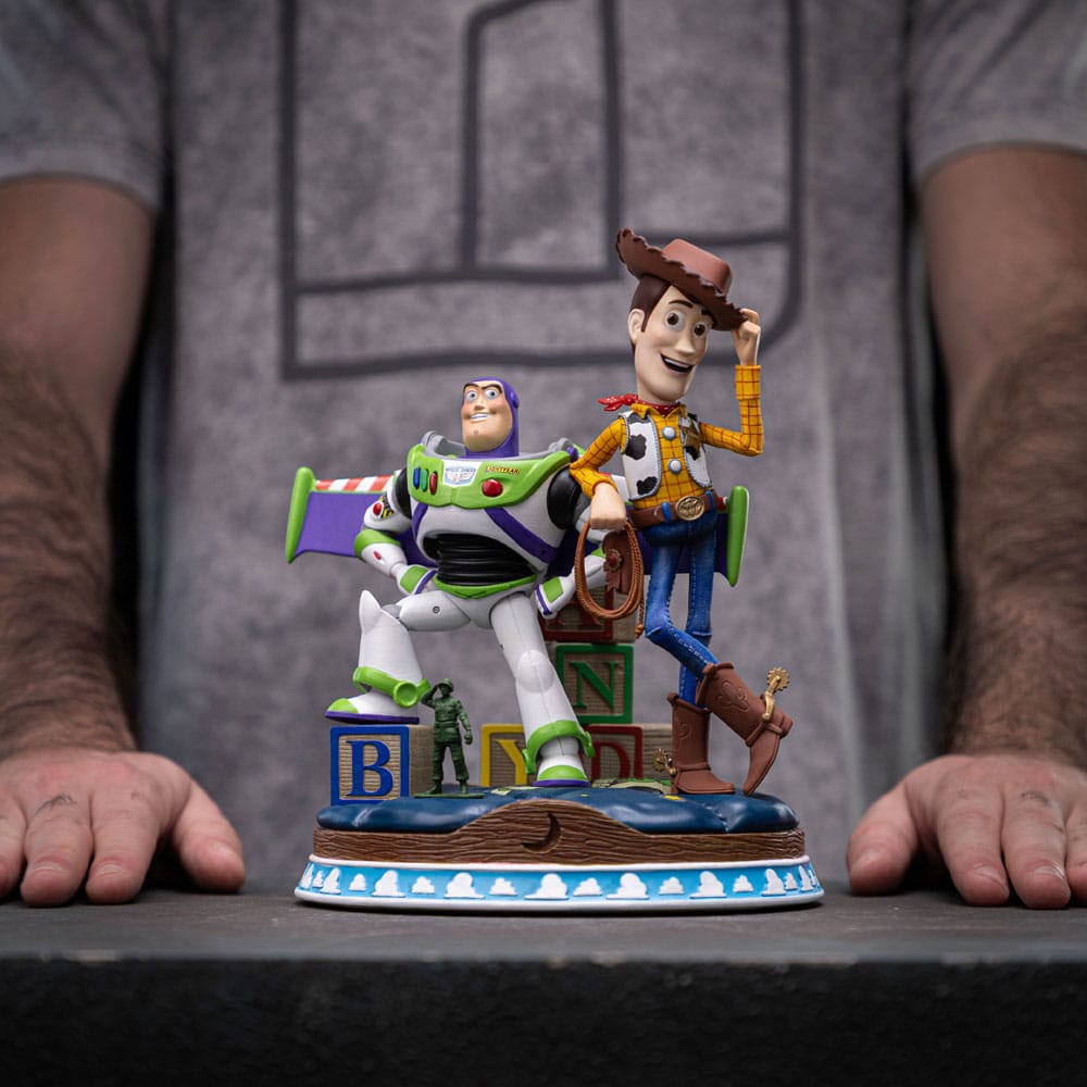 Toy Story Deluxe kunstschaalstandbeeld 1/10 Buzz & Woody 38 cm