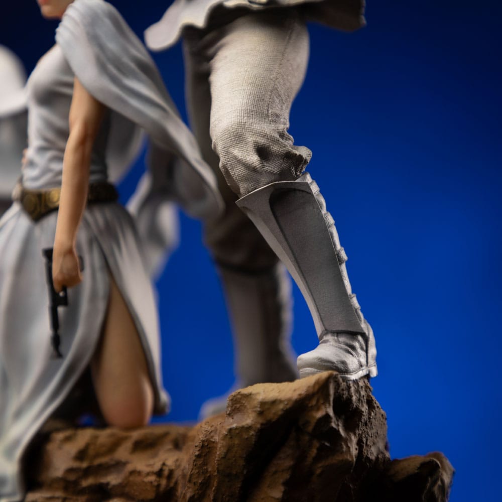 Star Wars Deluxe kunstschaalstandbeeld 1/10 Luke en Leia 41 cm
