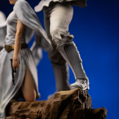 Star Wars Deluxe kunstschaalstandbeeld 1/10 Luke en Leia 41 cm