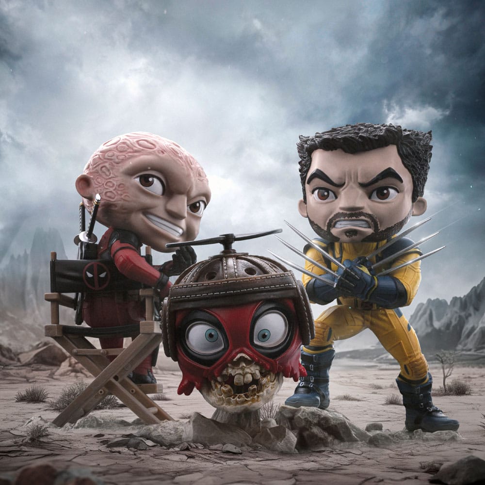 Deadpool & Wolverine Mini Co. PVC-figuur Wolverine Ontmaskerd 14 cm