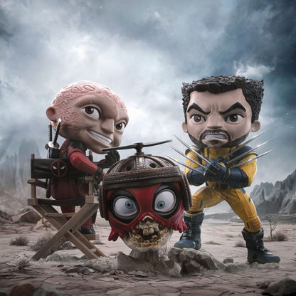 Deadpool & Wolverine Mini Co. PVC-figuur Wolverine Ontmaskerd 14 cm
