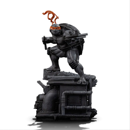 Teenage Mutant Ninja Turtles Art Scale Statue 1/10 Michelangelo Zwart-witte variant 26 cm heo exclusief