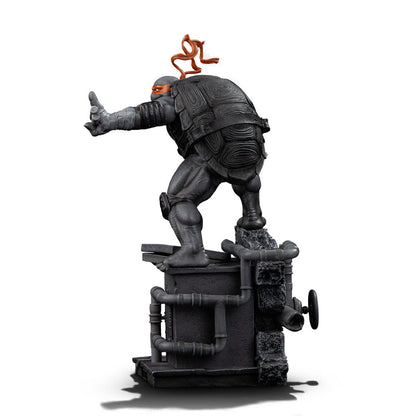 Teenage Mutant Ninja Turtles Art Scale Statue 1/10 Michelangelo Zwart-witte variant 26 cm heo exclusief