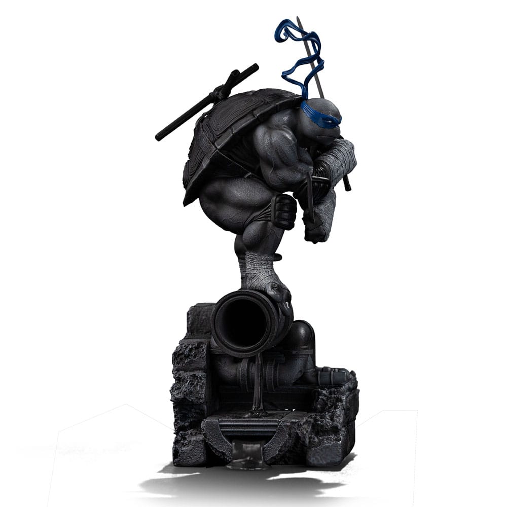 Teenage Mutant Ninja Turtles Art Scale Statue 1/10 Leonardo Zwart-Wit Variant 26 cm heo exclusief