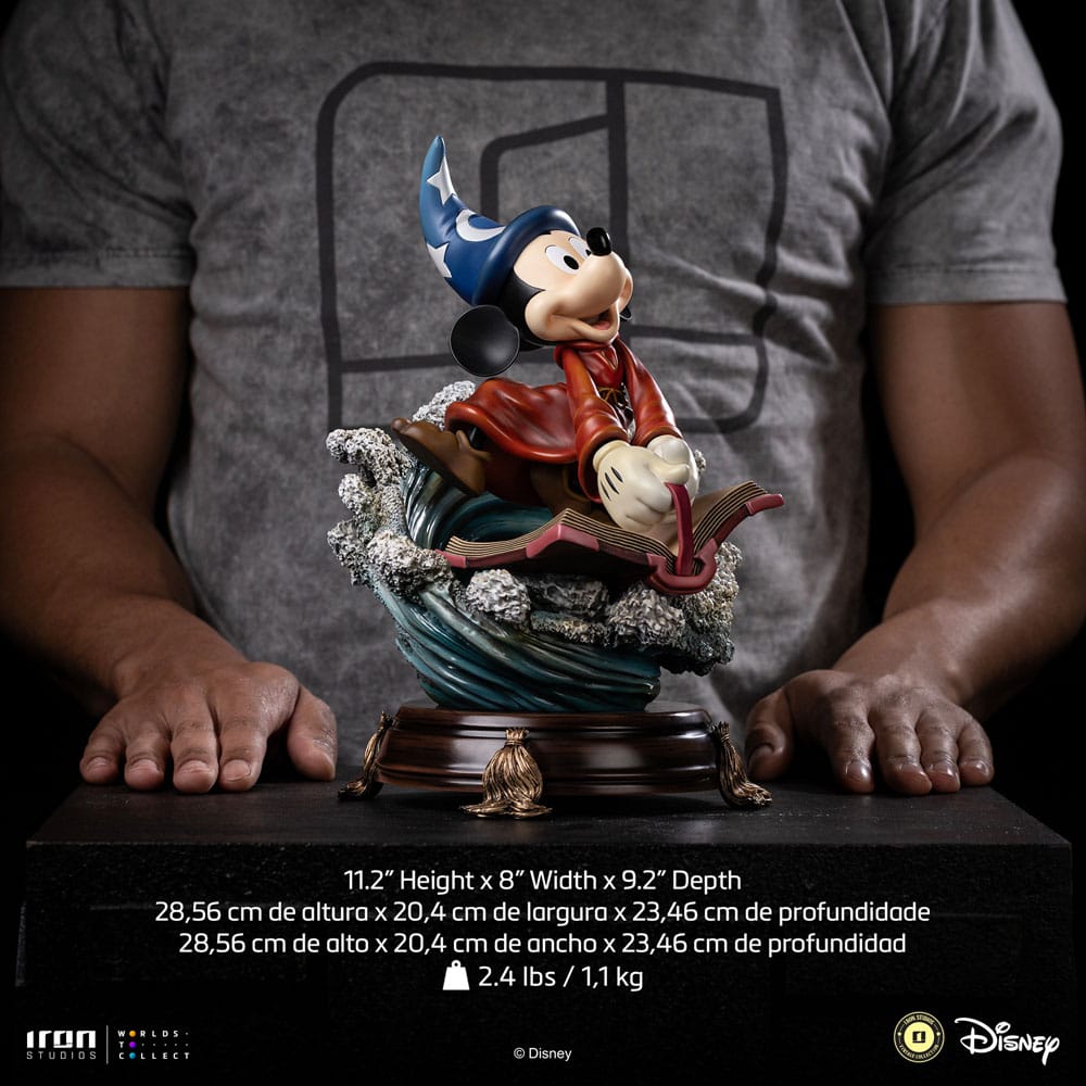 Disney Classics Vintage Collection Deluxe Art Scale Standbeeld 1/10 Tovenaar Mickey 28 cm
