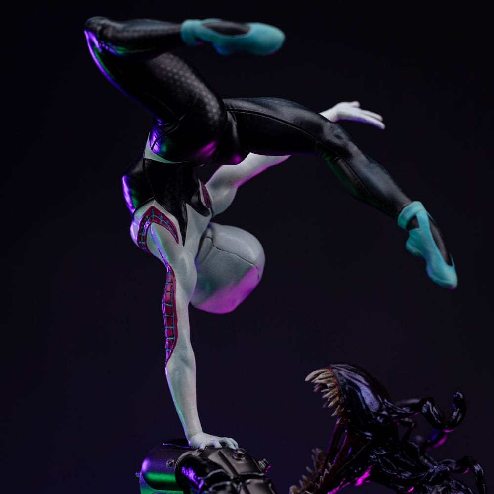 Spider-Man vs Villains Kunstschaalbeeld 1/10 Ghost Spider Diorama 34 cm