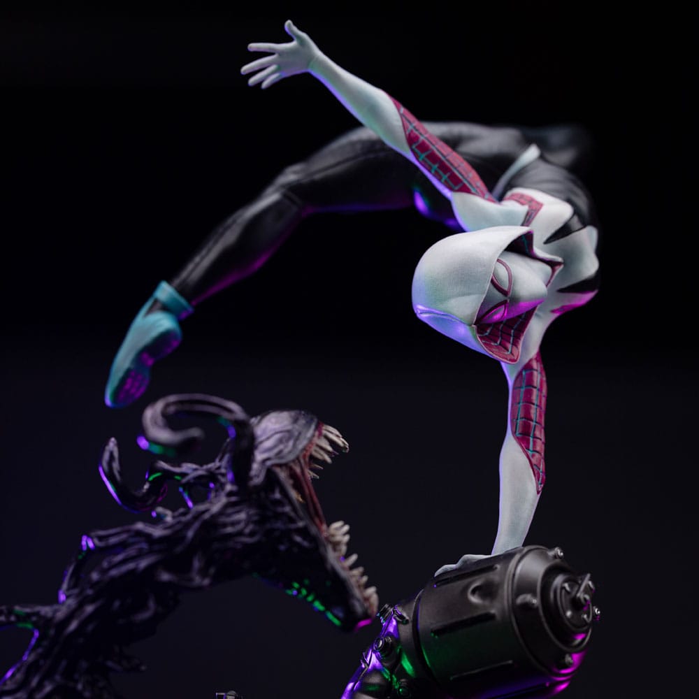 Spider-Man vs Villains Kunstschaalbeeld 1/10 Ghost Spider Diorama 34 cm