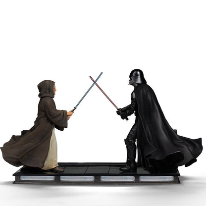 Star Wars Deluxe Art Scale-standbeeld 1/10 Darth Vader Vs Obi-Wan Kenobi (CCXP Exclusief 2025) 24 cm